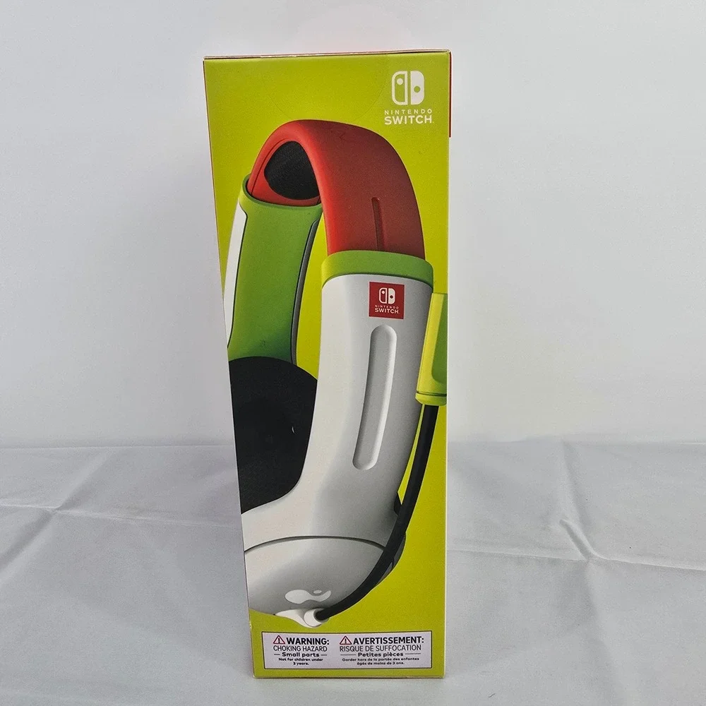 PDP AIRLITE Wired Headset Nintendo Switch White Red Green 500-162-MKRS New
